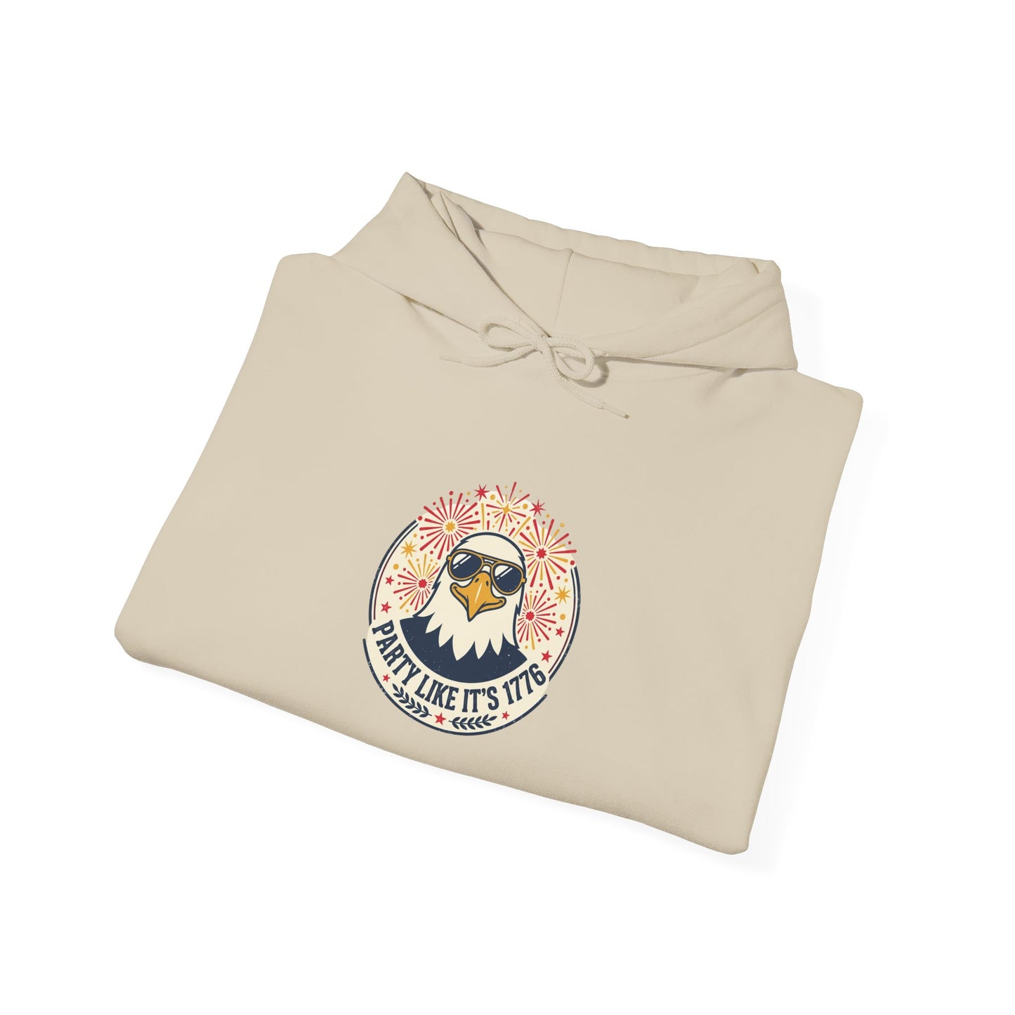 Retro Americana Eagle Hoodie | 4th of July, vintage distressed patriotic palette