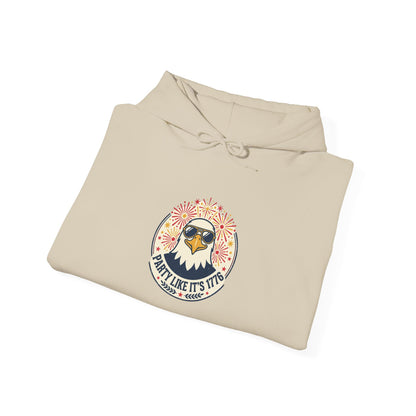 Retro Americana Eagle Hoodie | 4th of July, vintage distressed patriotic palette