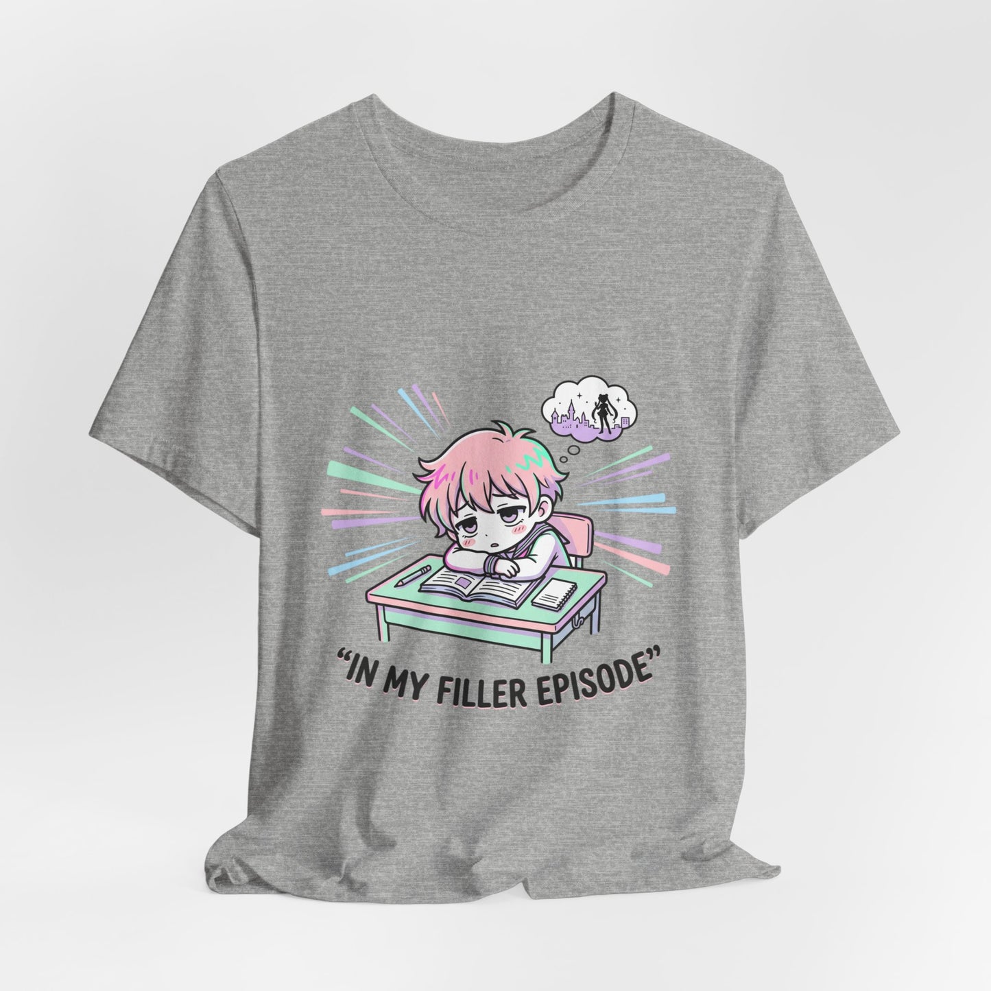 in my filler episode Tee | chibi anime aesthetic, pastel kawaii manga