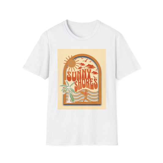 Sunny Shores T-Shirt | Retro Beach Surf Graphic