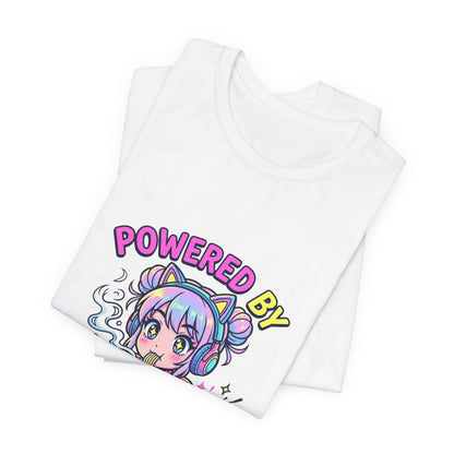 Powered by Ramen & Respawns Tee — Cute Anime Gamer T-Shirt
