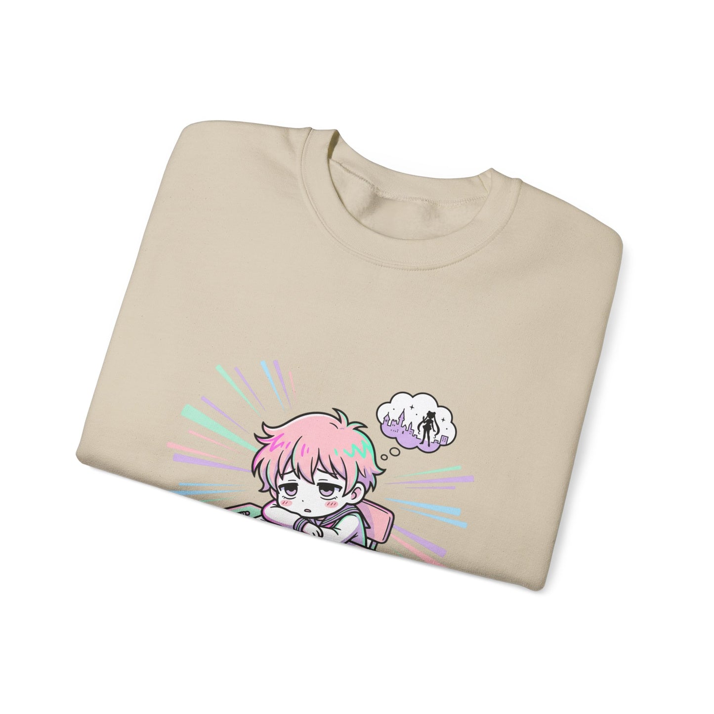 chibi manga panel crewneck sweatshirt | anime aesthetic, kawaii