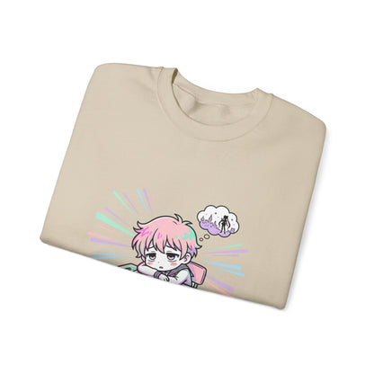 chibi manga panel crewneck sweatshirt | anime aesthetic, kawaii
