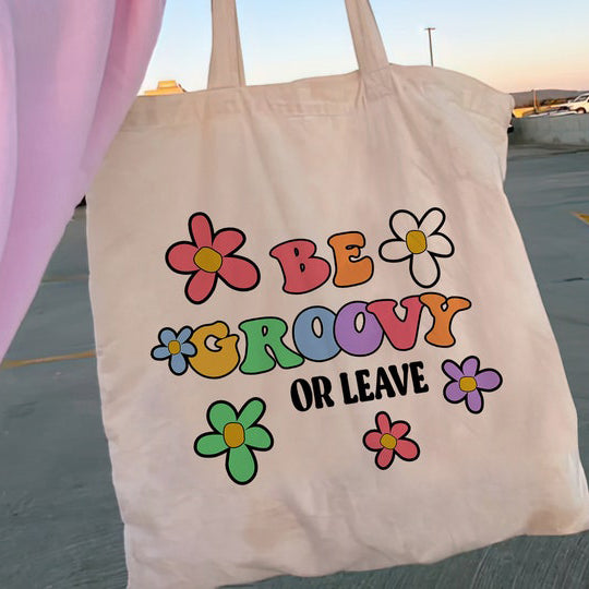 Floral Women Canvas Tote Bag Girl Reu