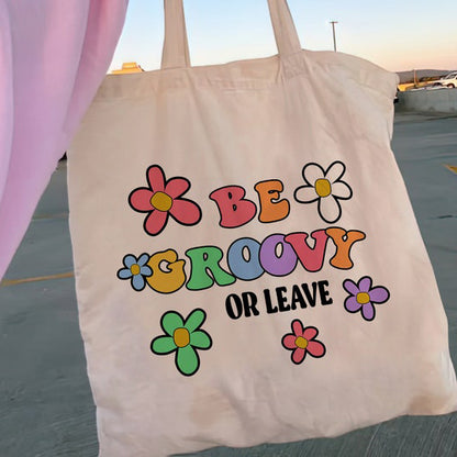Floral Women Canvas Tote Bag Girl Reu