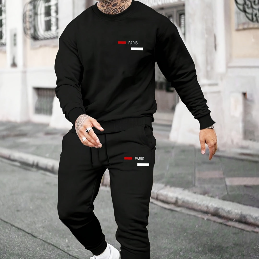 My Casual Printed Fleece Hoodie With Pants