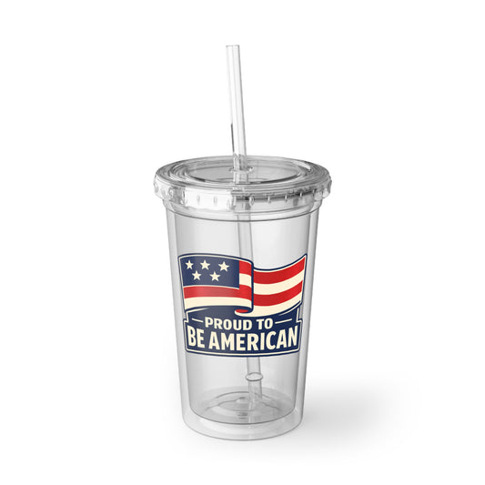 Proud to Be American Acrylic Tumbler