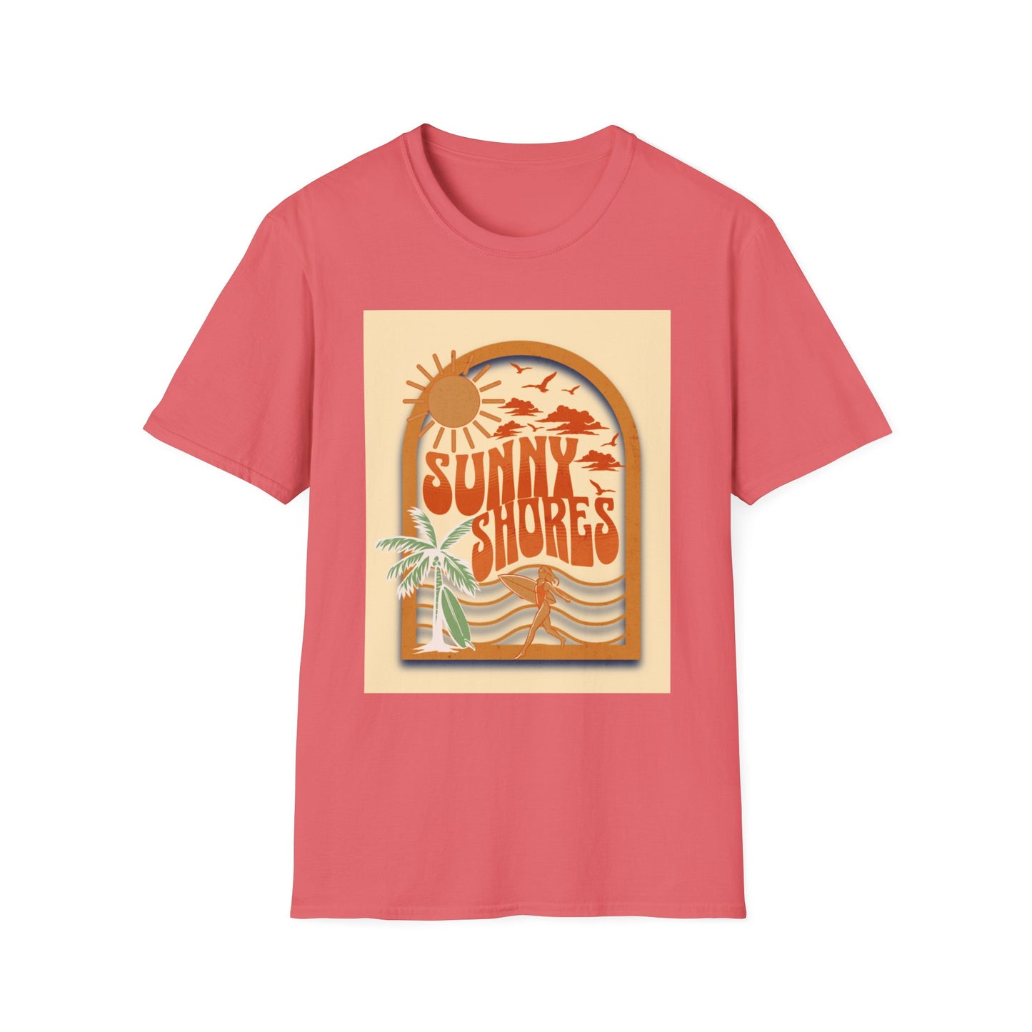 Sunny Shores T-Shirt | Retro Beach Surf Graphic