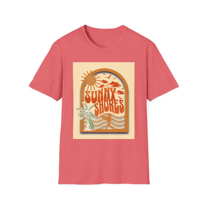 Sunny Shores T-Shirt | Retro Beach Surf Graphic