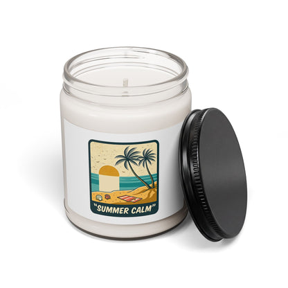 Summer Calm Soy Candle, Americana Retro, 4th of July Vintage Beach Vibe