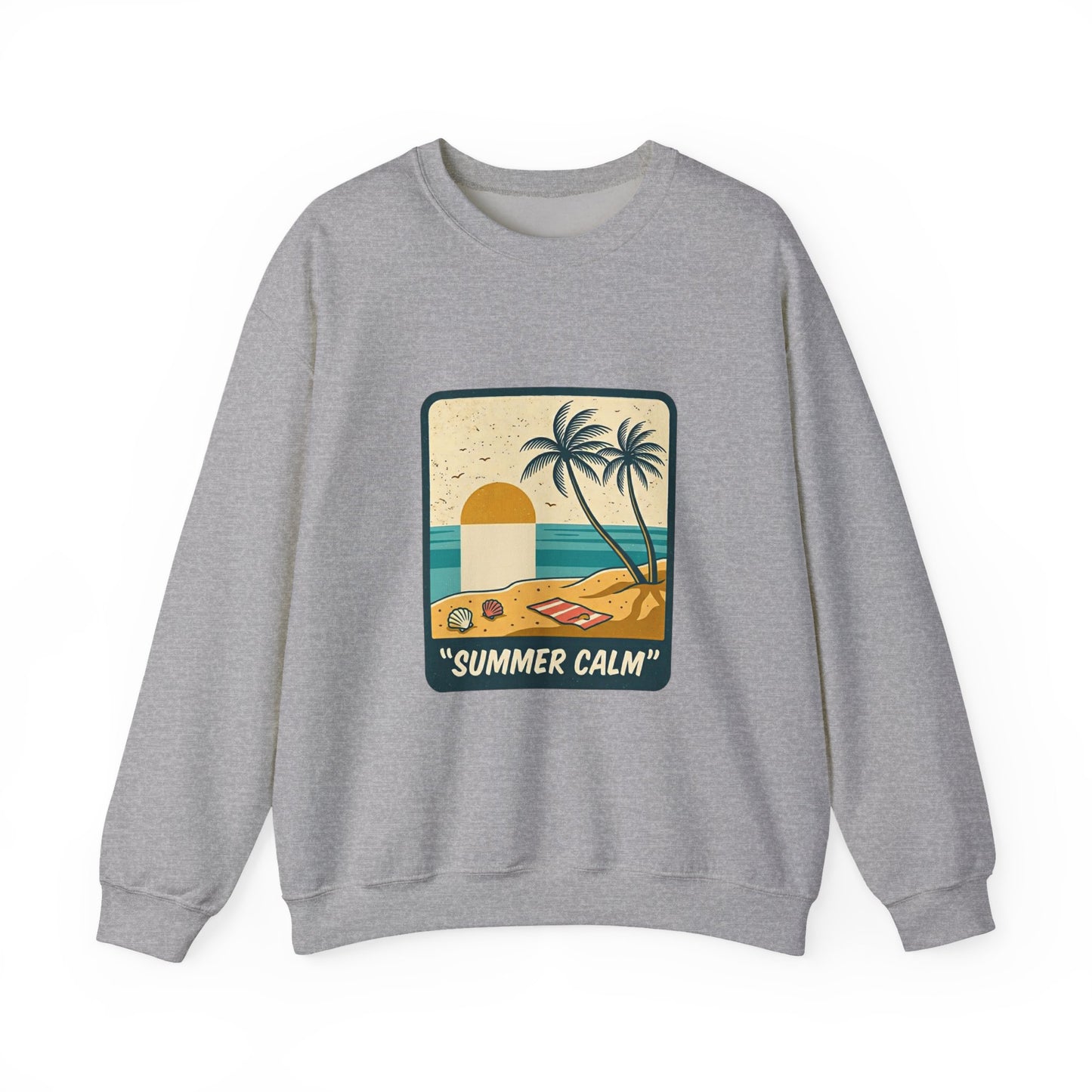 Summer Calm Sweatshirt | retro Americana, vintage distressed patriotic palette