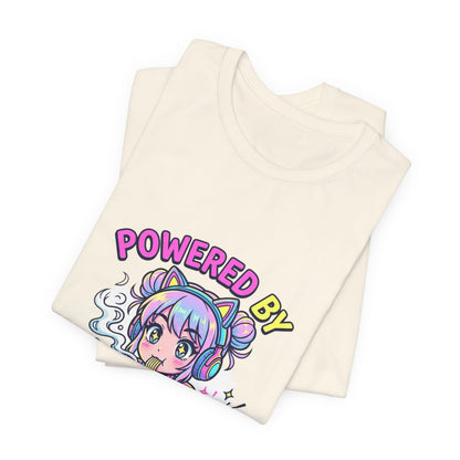 Powered by Ramen & Respawns Tee — Cute Anime Gamer T-Shirt