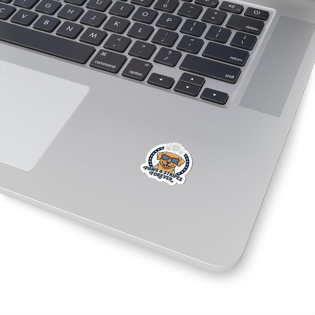 Paws & Stripes Forever Sticker | Americana 4th of July, Retro Patriotic Palette