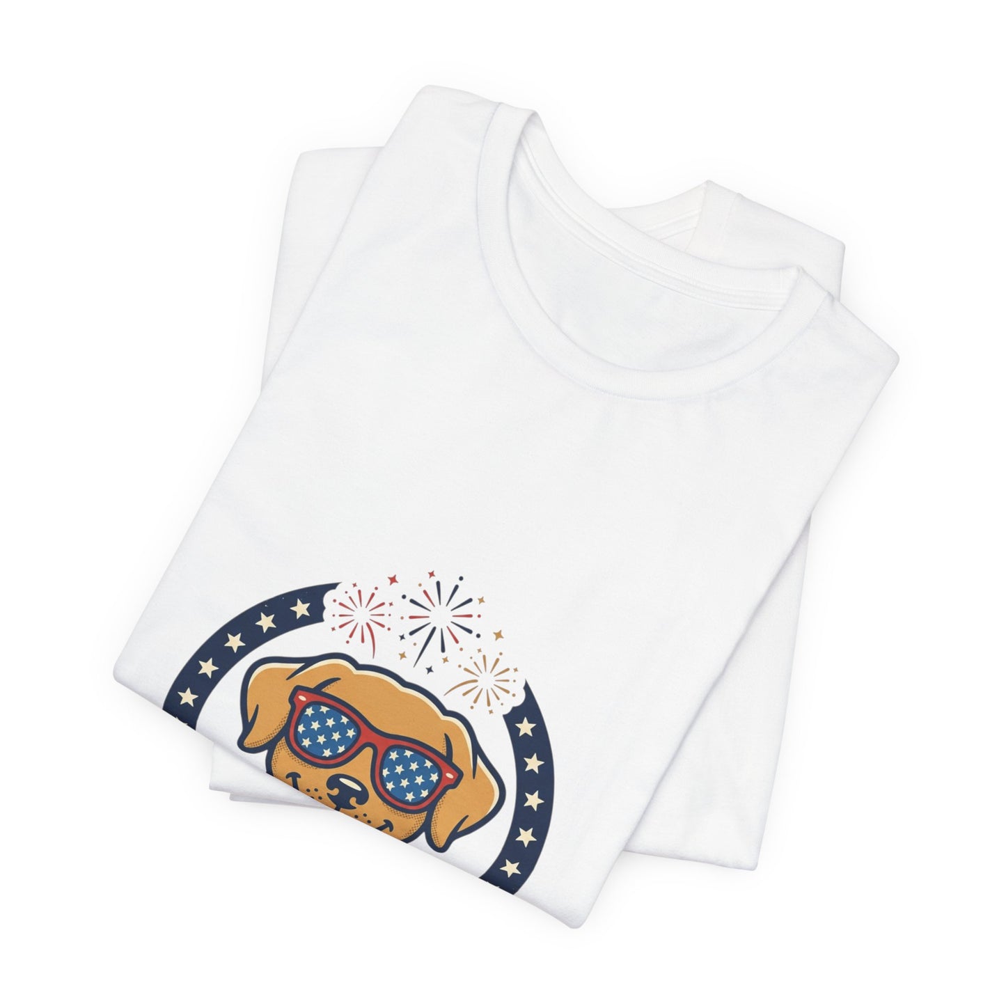 Paws & Stripes Forever Tee | Americana Retro 4th of July, Vintage Patriotic Palette