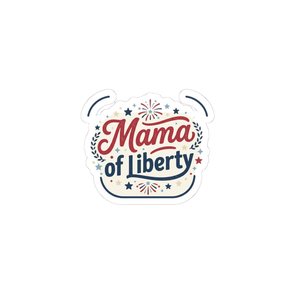 Mama of Liberty Kiss-Cut Stickers | Americana Retro Patriotic Palette