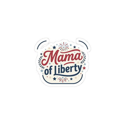 Mama of Liberty Kiss-Cut Stickers | Americana Retro Patriotic Palette