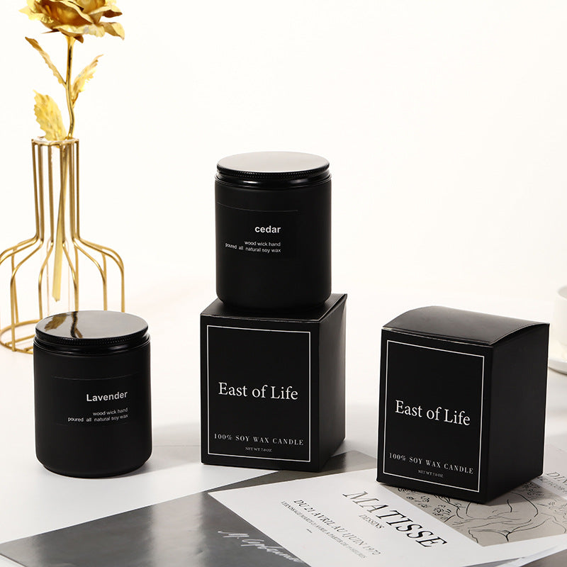 Handmade Smokeless Soy Wax Frosted Candle