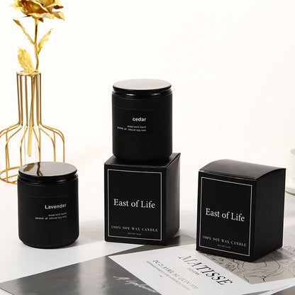 Handmade Smokeless Soy Wax Frosted Candle