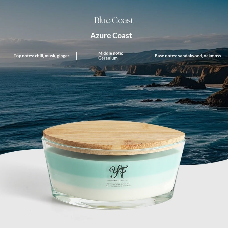 American-style WW Fireplace Boat-shaped Soy Scented Candle