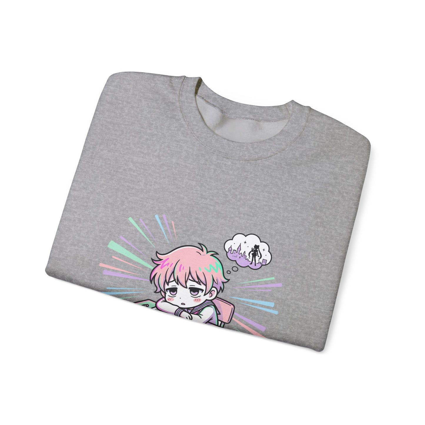 chibi manga panel crewneck sweatshirt | anime aesthetic, kawaii