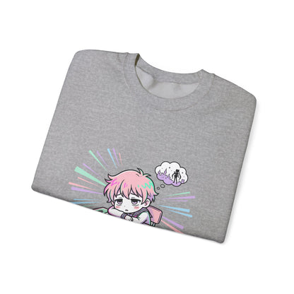 chibi manga panel crewneck sweatshirt | anime aesthetic, kawaii