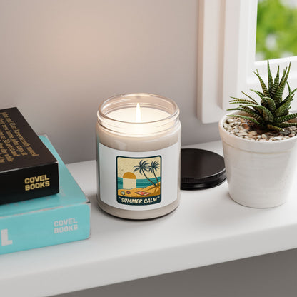 Summer Calm Soy Candle, Americana Retro, 4th of July Vintage Beach Vibe