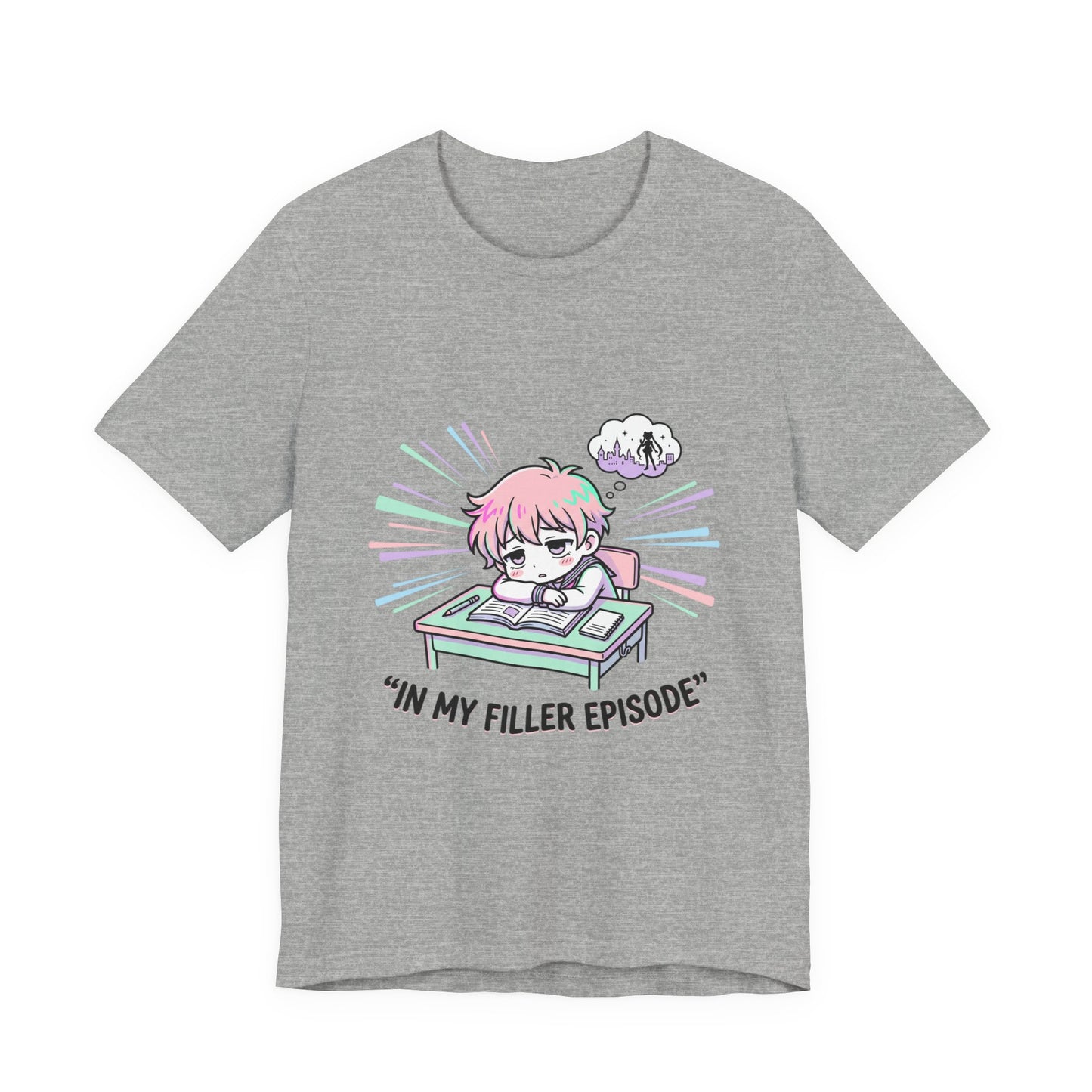 in my filler episode Tee | chibi anime aesthetic, pastel kawaii manga