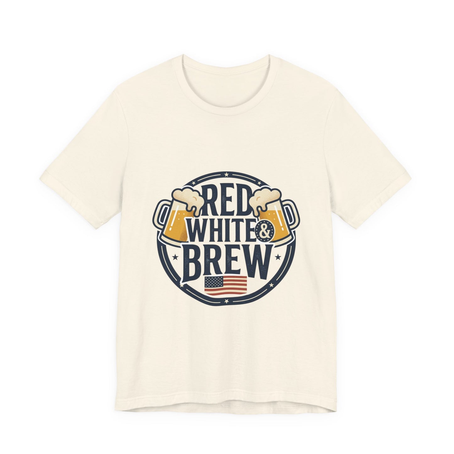 Red White & Brew Tee | Americana, vintage distressed summer BBQ shirt