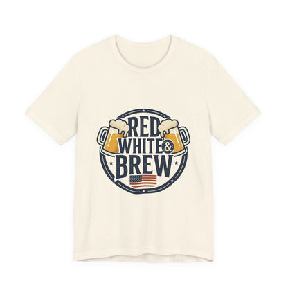 Red White & Brew Tee | Americana, vintage distressed summer BBQ shirt