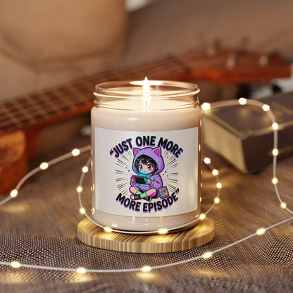 Just One More Episode Candle | Soy Candle, Anime Aesthetic, Chibi Kawaii