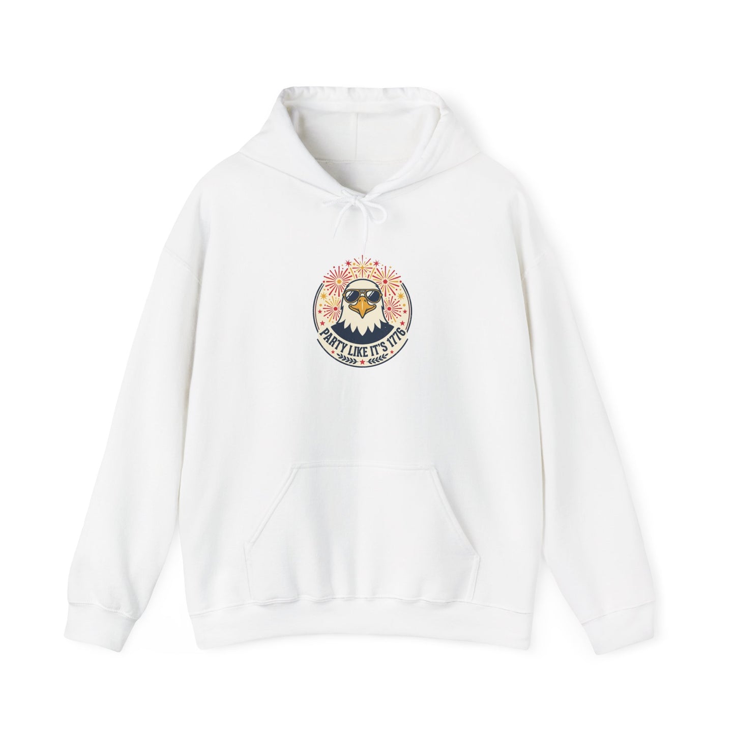 Retro Americana Eagle Hoodie | 4th of July, vintage distressed patriotic palette