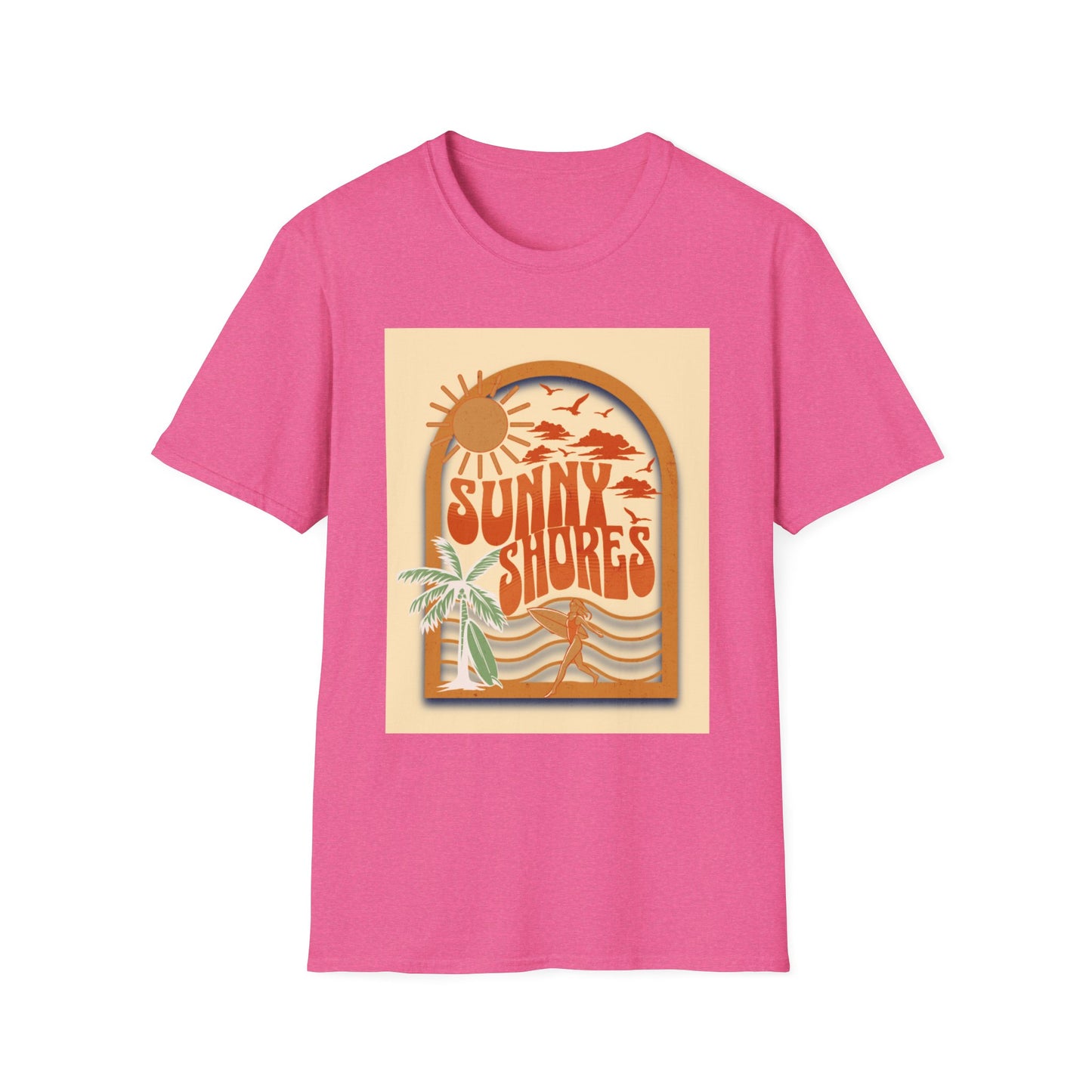 Sunny Shores T-Shirt | Retro Beach Surf Graphic