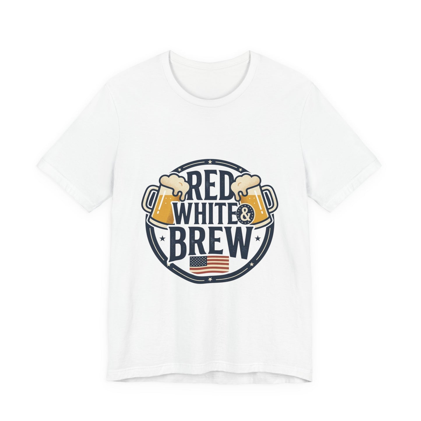 Red White & Brew Tee | Americana, vintage distressed summer BBQ shirt