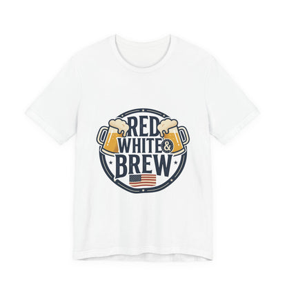 Red White & Brew Tee | Americana, vintage distressed summer BBQ shirt