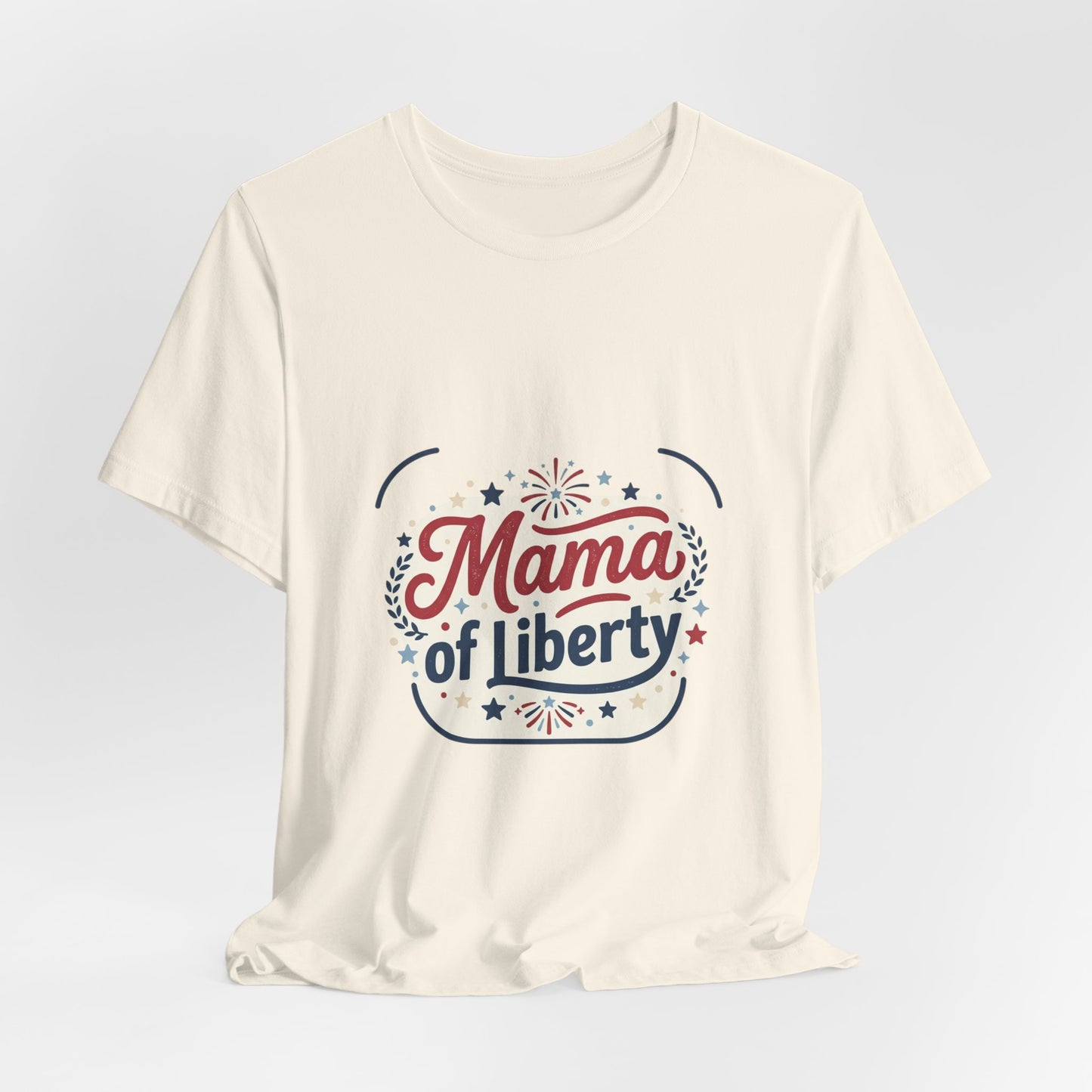 Mama of Liberty T-Shirt | Americana retro 4th of July, vintage patriotic palette