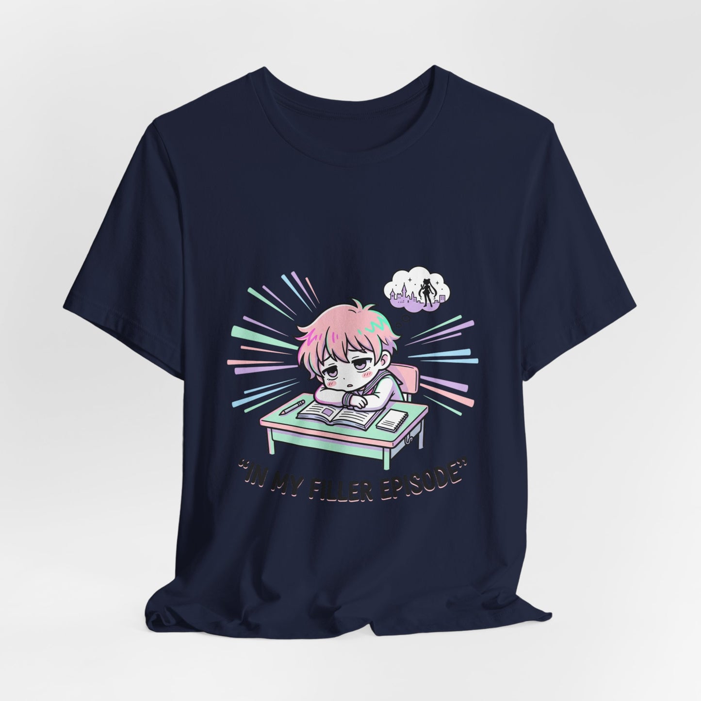 in my filler episode Tee | chibi anime aesthetic, pastel kawaii manga