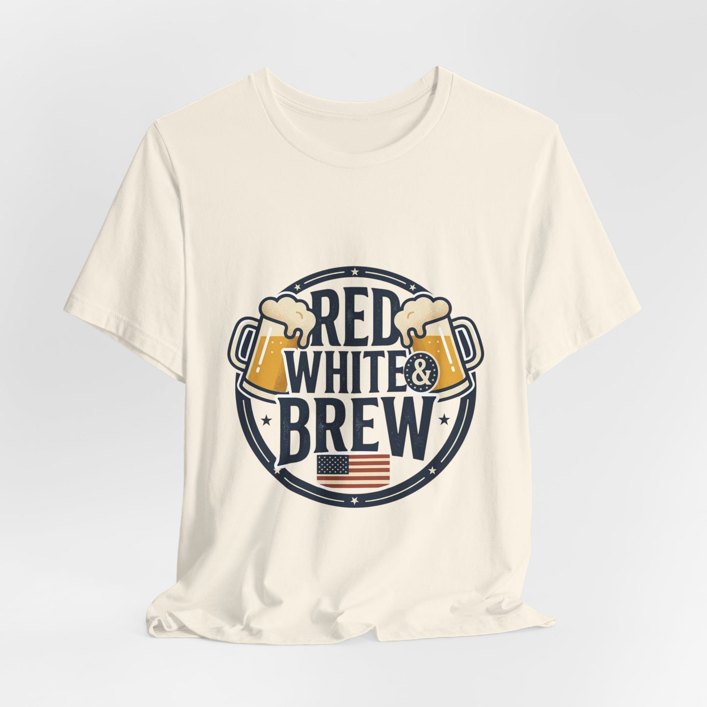 Red White & Brew Tee | Americana, vintage distressed summer BBQ shirt