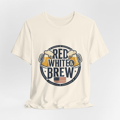 Red White & Brew Tee | Americana, vintage distressed summer BBQ shirt