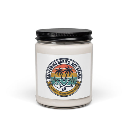 Retro Americana Sunset Candle | Soy Candle, 9oz | Vintage Fourth of July, Summer BBQ