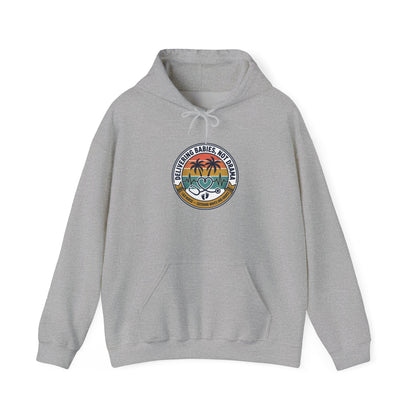 Retro Americana Palm Surf Hoodie | 4th of July, vintage patriotic palette