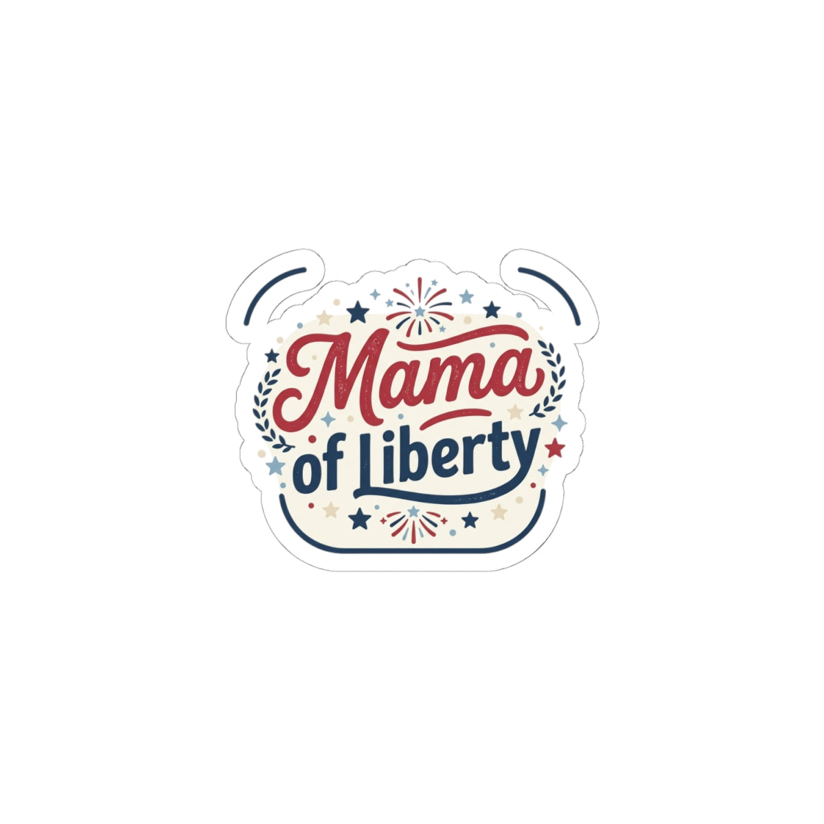 Mama of Liberty Kiss-Cut Stickers | Americana Retro Patriotic Palette