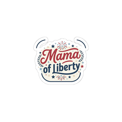 Mama of Liberty Kiss-Cut Stickers | Americana Retro Patriotic Palette