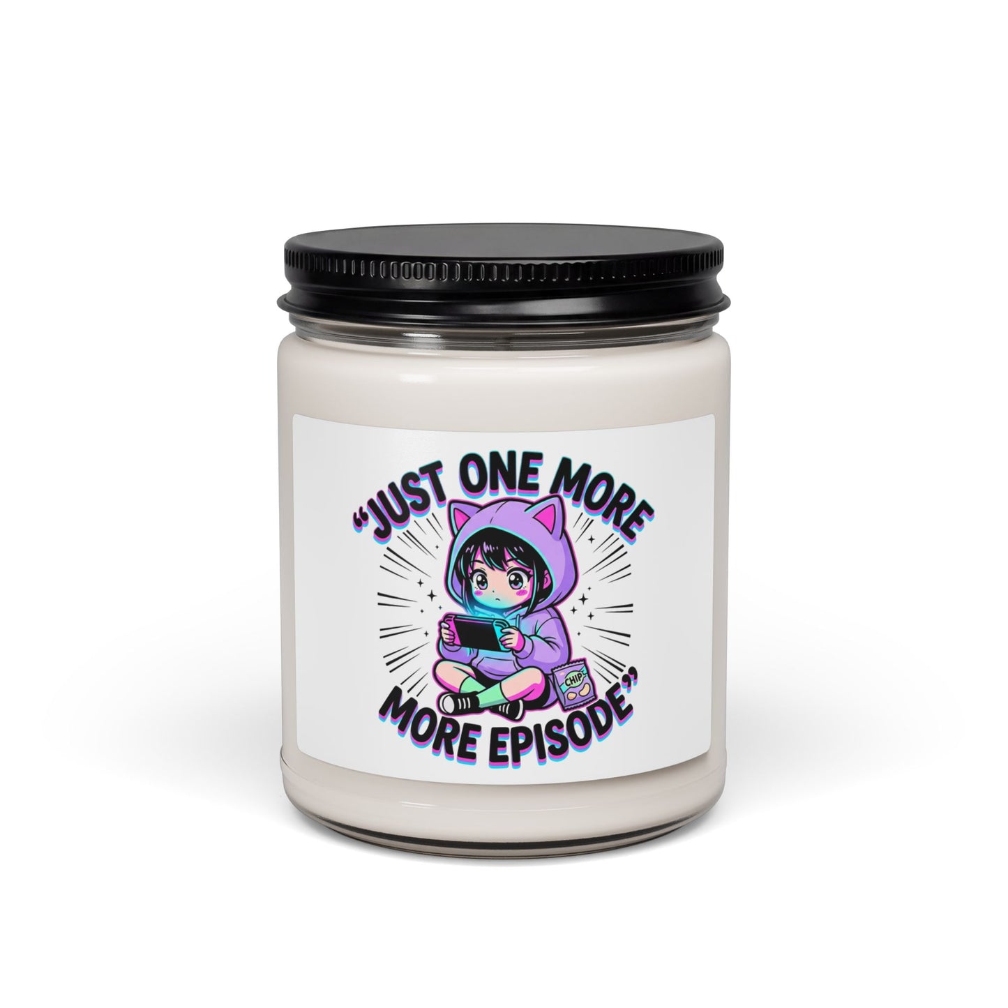 Just One More Episode Candle | Soy Candle, Anime Aesthetic, Chibi Kawaii