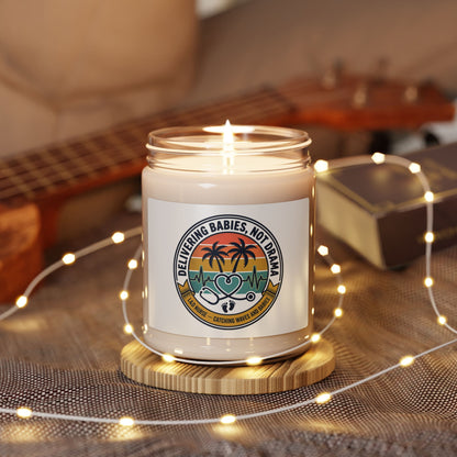 Retro Americana Sunset Candle | Soy Candle, 9oz | Vintage Fourth of July, Summer BBQ