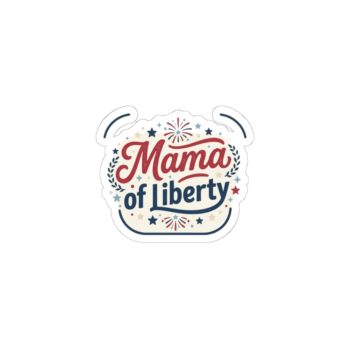 Mama of Liberty Kiss-Cut Stickers | Americana Retro Patriotic Palette