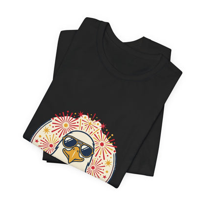 Party Like It's 1776 Tee | Americana Retro, Fireworks Bald Eagle