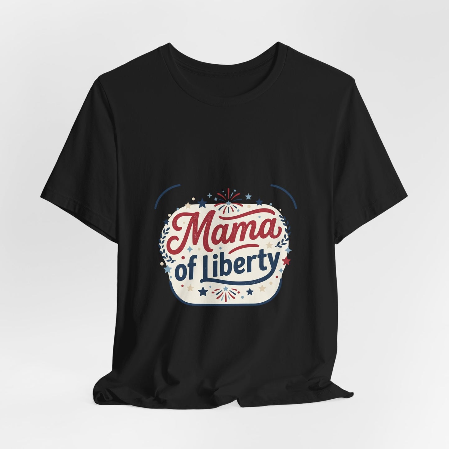 Mama of Liberty T-Shirt | Americana retro 4th of July, vintage patriotic palette