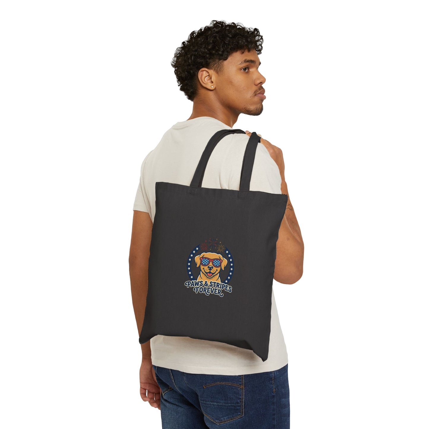 Paws & Stripes Forever Tote | Americana 4th of July, Retro Patriotic Palette