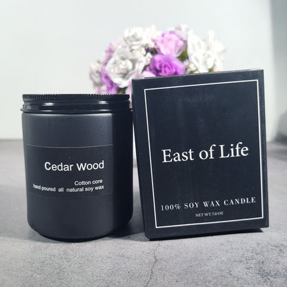 Handmade Smokeless Soy Wax Frosted Candle