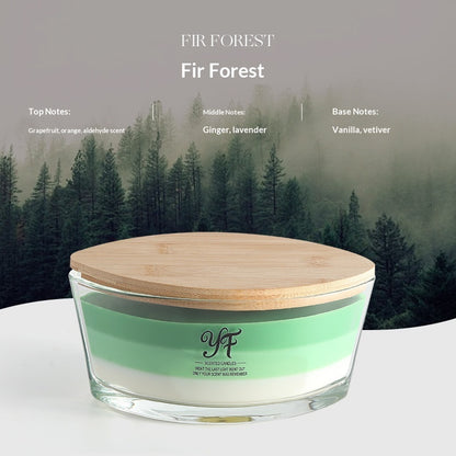 American-style WW Fireplace Boat-shaped Soy Scented Candle